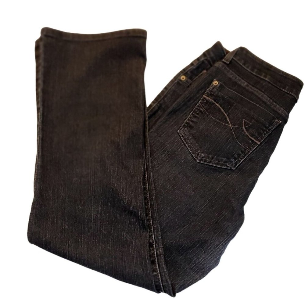 DKNY SOHO Bootcut Jeans Black Womens Size 10 GUC